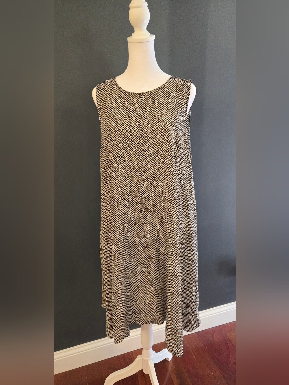Eileen Fisher Bandhini Silk Crepe De Chine Dress